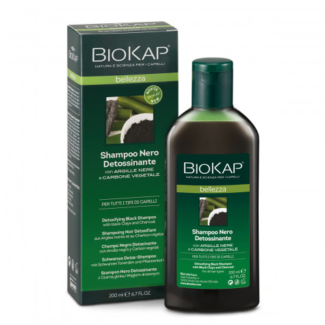 Шампунь для волос детокс чёрный BioKap, 200мл