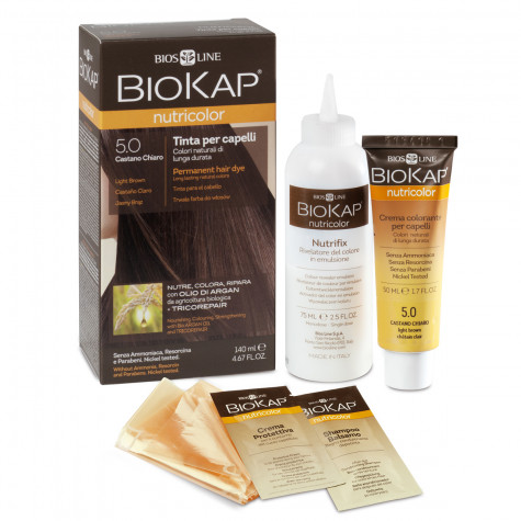 Краска для волос BioKap Nutricolor светло-коричневый тон 5.0, 140мл