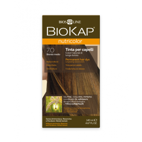Краска для волос BioKap Nutricolor средне-русый 7.0, 140мл