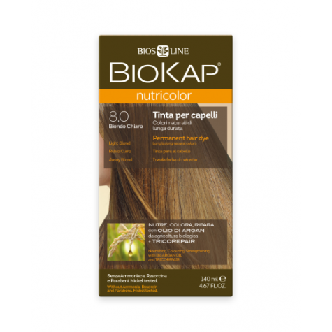 Краска для волос BioKap Nutricolor светло-русый тон 8.0, 140мл
