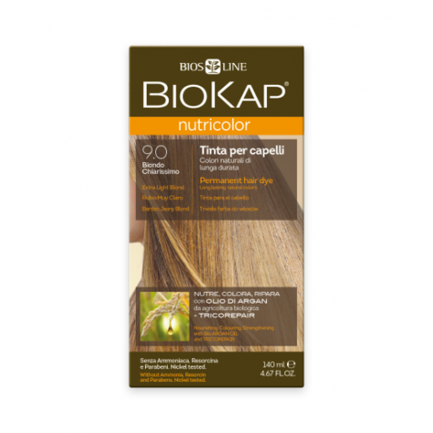 Краска для волос BioKap Nutricolor очень светлый блондин тон 9.0, 140мл