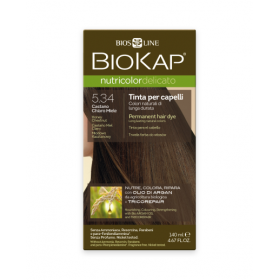 Краска для волос BioKap Delicato медово-каштановый тон 5.34, 140мл