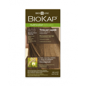 Краска для волос BioKap Delicato блондин натуральный светлый тон 8.03, 140мл